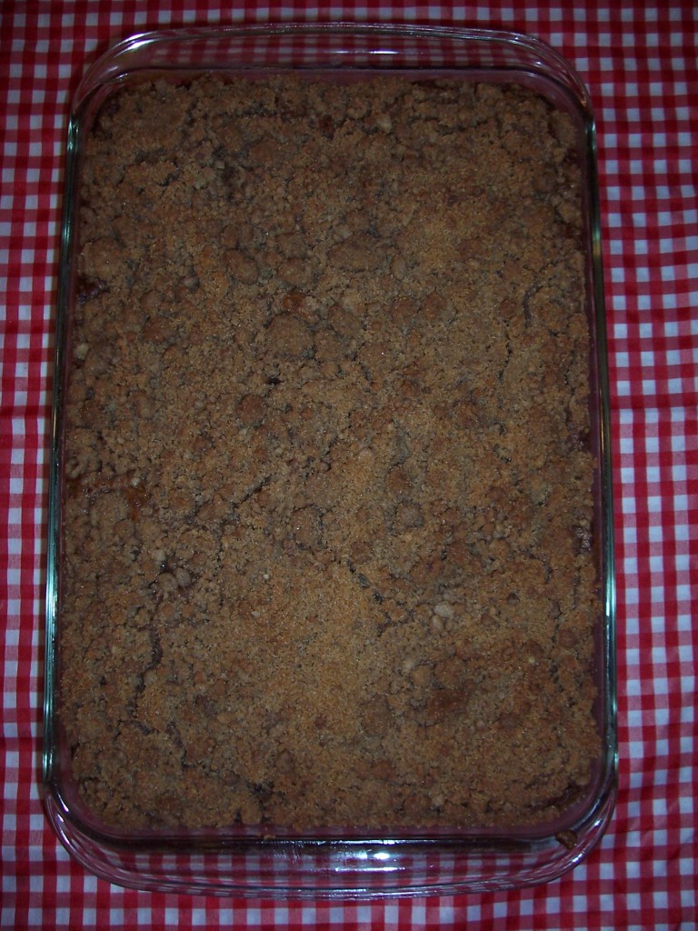 Apple Cake and Streusel Topping