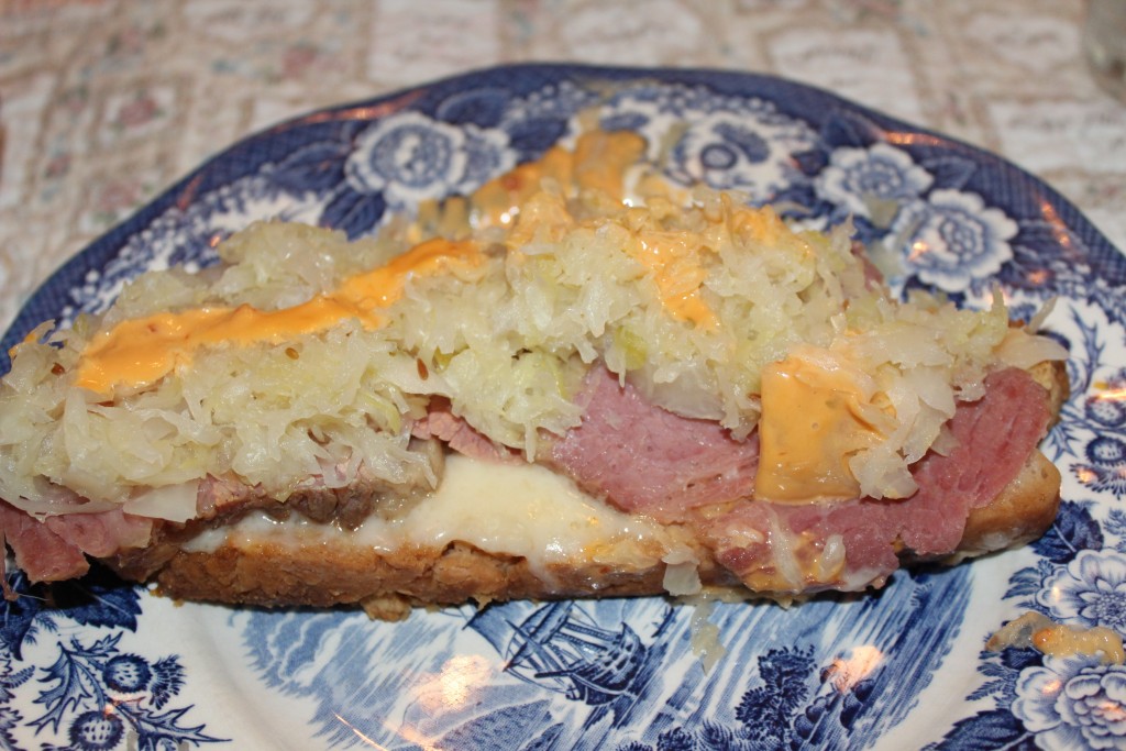 Open- Faced Irish Reuben Sandwich