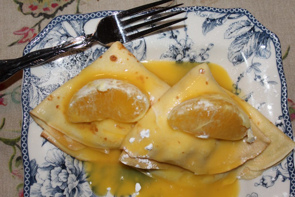Orange Crepes with Orange Sauce