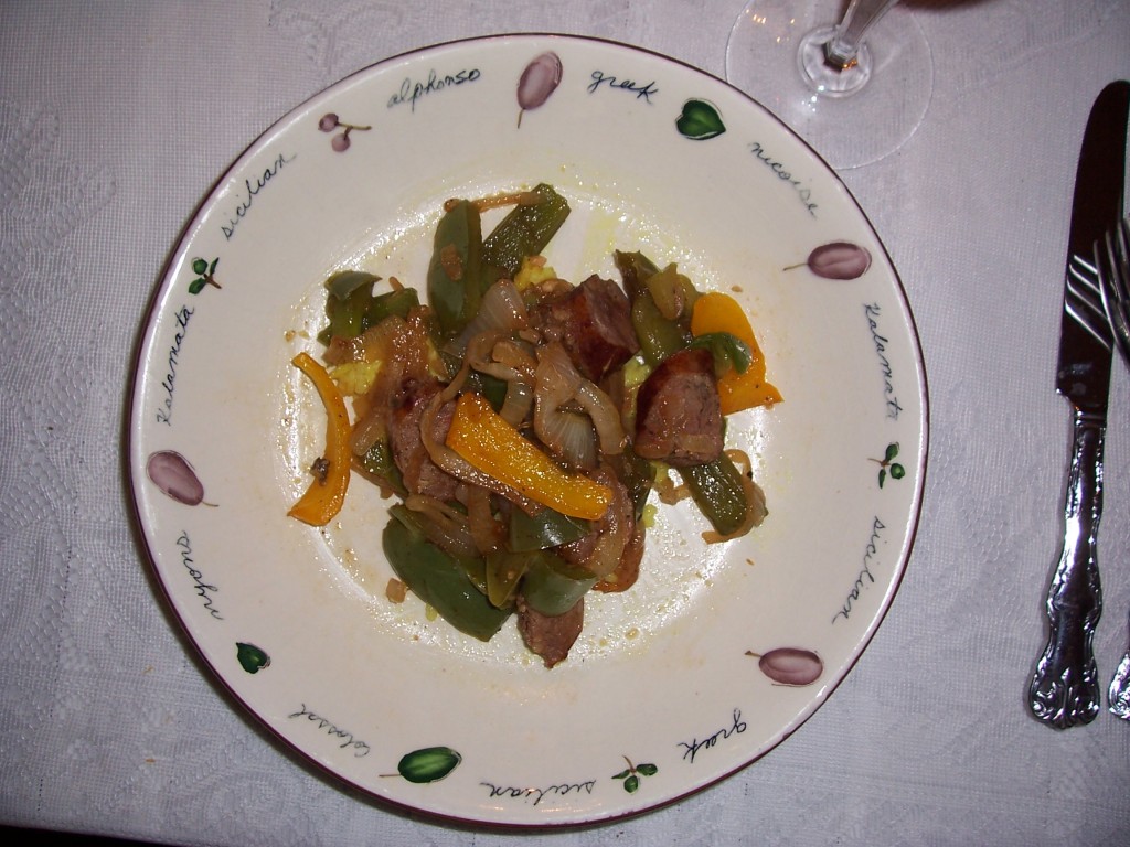 Sausage Peppers and Onions