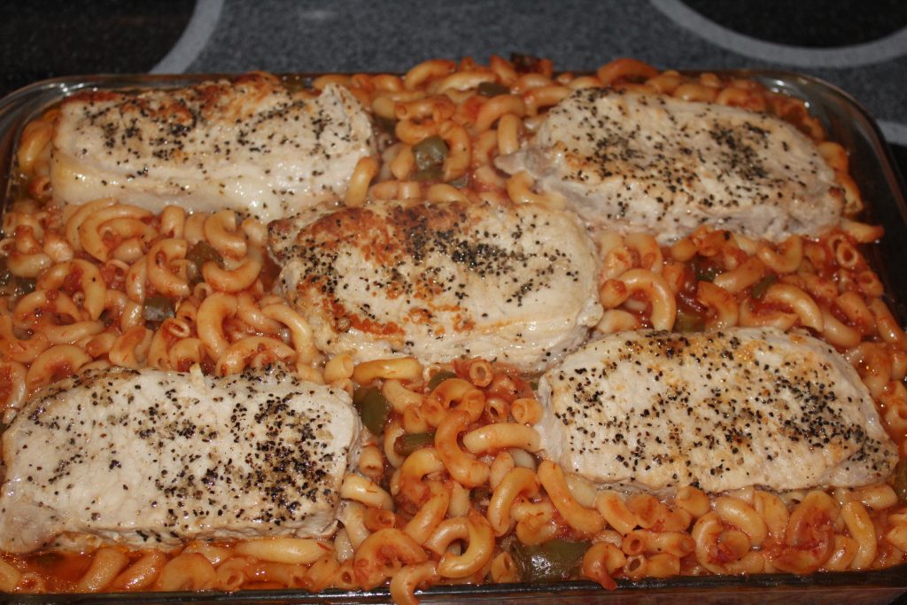 Zesty Pork Chop Bake Casserole